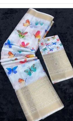 Elegant Embroidered Saree in Vibrant Colors