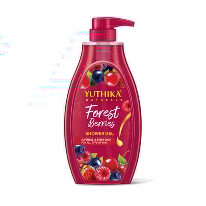 Yuthika Forest Berries Body Wash Shower Gel for Women and Men 750ml, Gentle Cleanser for All Skin Types
