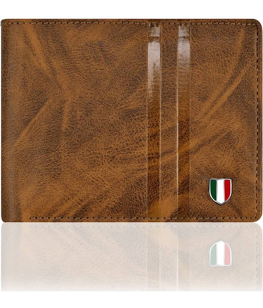 GIOVANNY - Tan Faux Leather Men's Regular Wallet ( Pack of 1 )