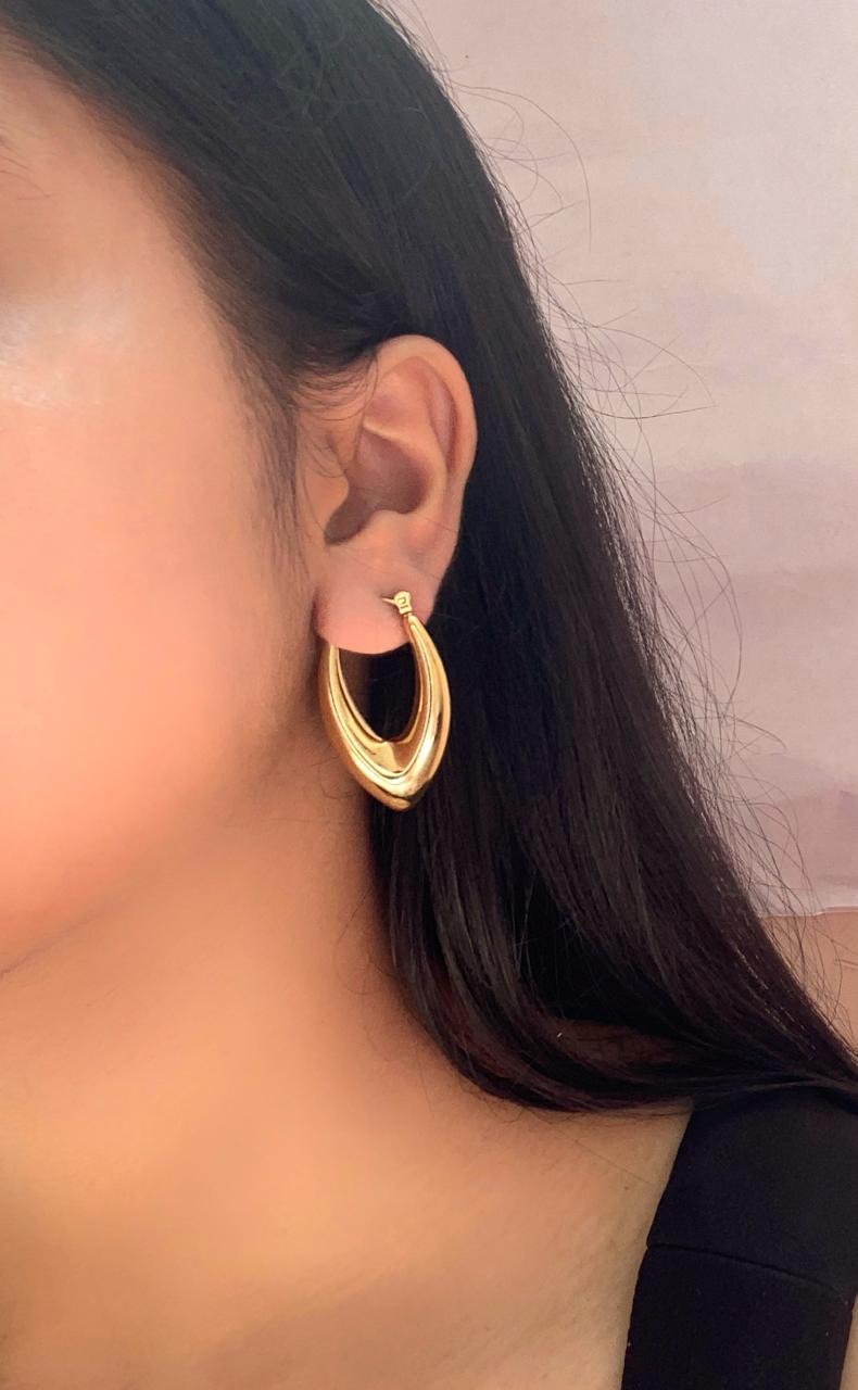 Golden Edge Hoops
