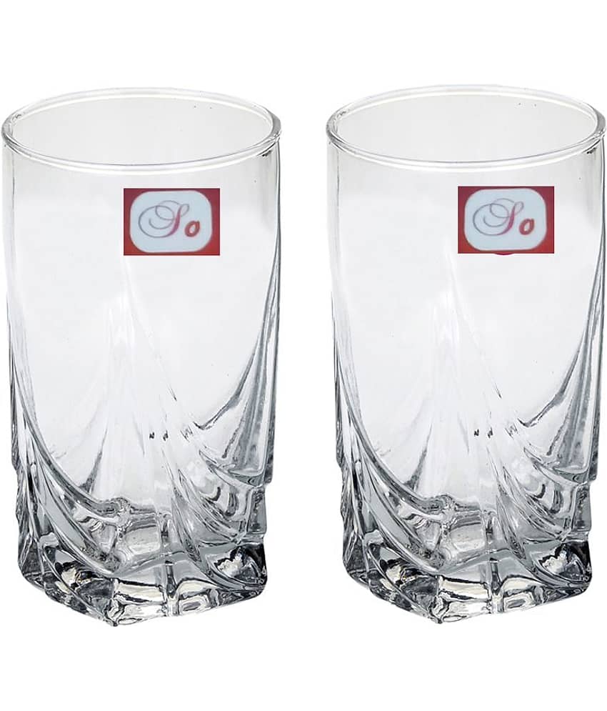Somil Water/Juice  Glasses Set,  300 ML - (Pack Of 2)