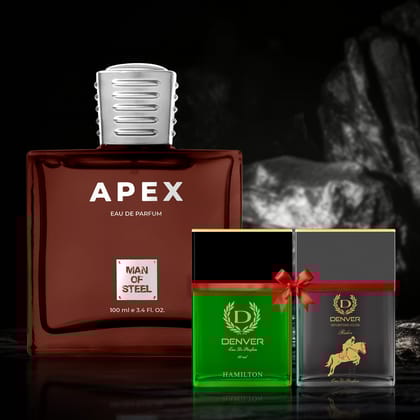 Man of Steel - Apex Perfume 100ml | Free Hamilton & Rider Perfumes 60ml Each