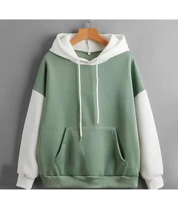 HARPITA Fleece Hooded Men's Sweatshirt - Olive ( Pack of 1 )