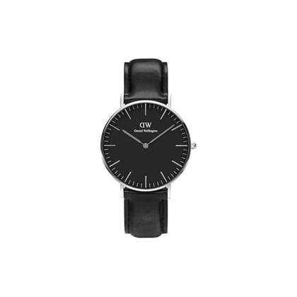 Daniel Wellington Unisex 36 mm Size Black Dial Analogue Watch- DW00100145-Black