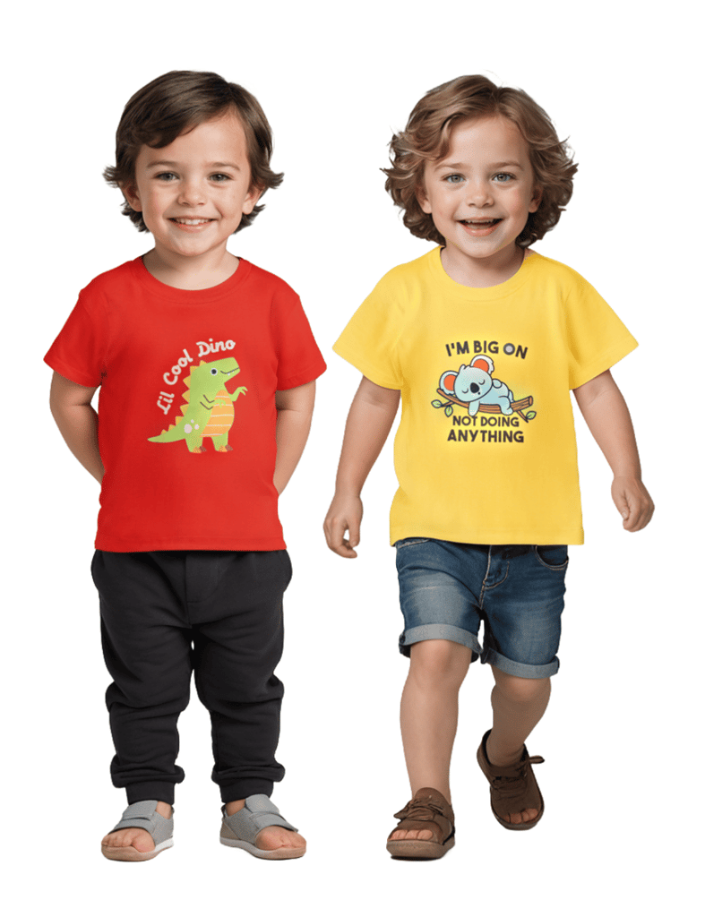 Modern Kids Boys T-Shirt , Soft Cotton, Ages 2-6 (2pcs pack) 2025 at ShopCircuit | ONDC
