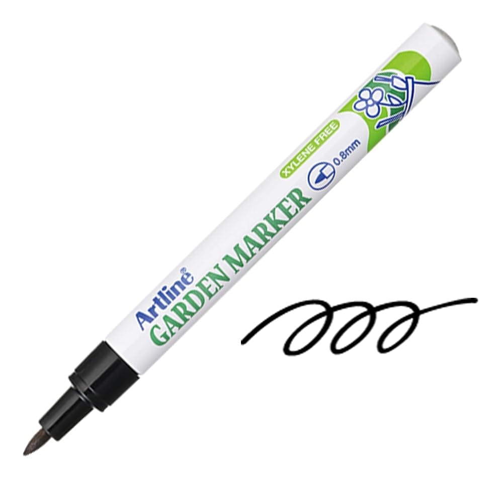 Artline Garden Marker Pack of 12 (Black Colours) | For Marking On Plant Labels