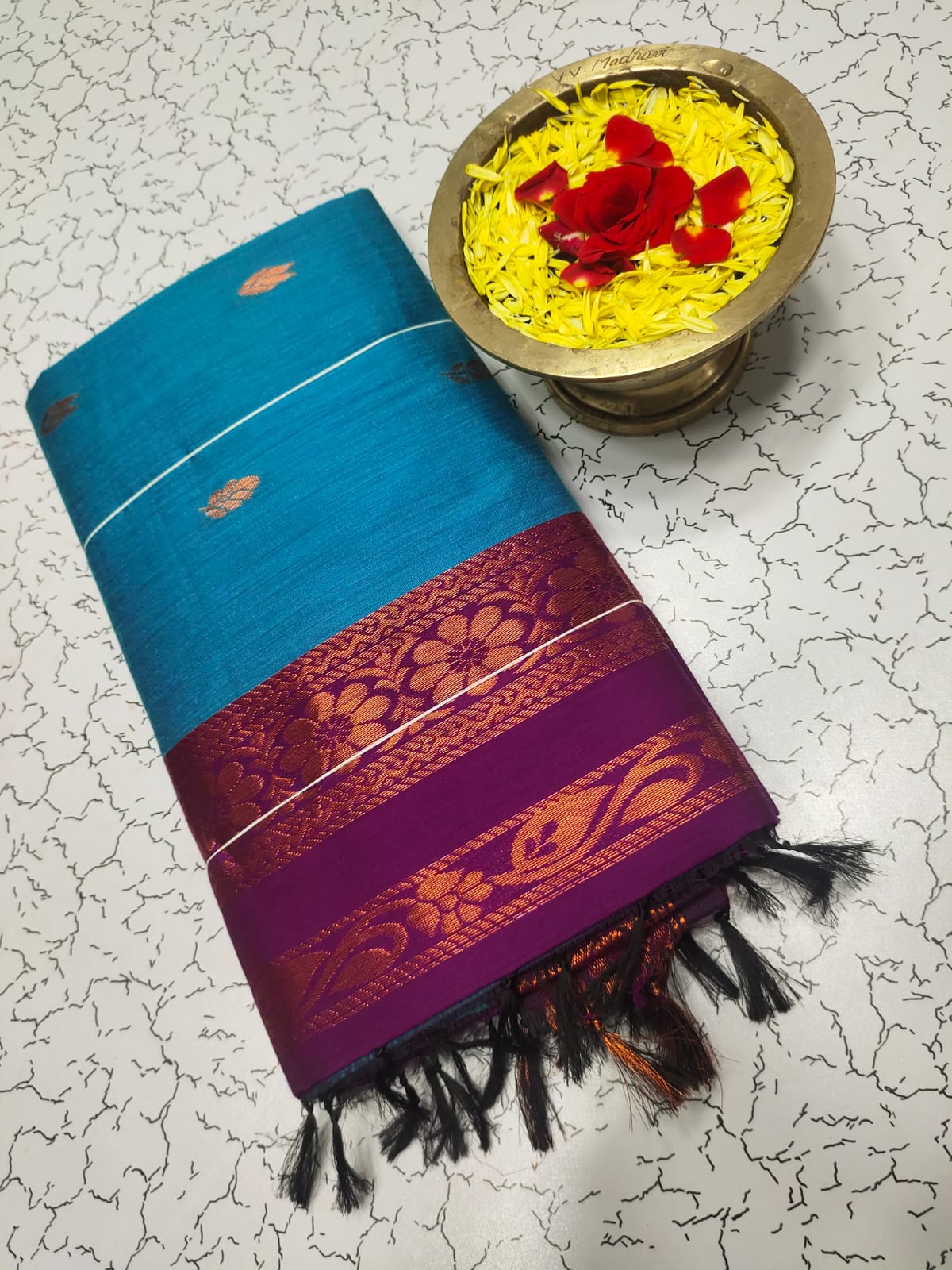 kalyani Pure cotton style saree