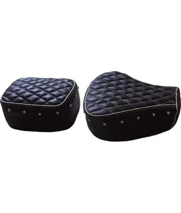 PURE BIKING Classic Seat Cover Black  Dimond Style +Button For Gunmetal gray desart storm classic chrome