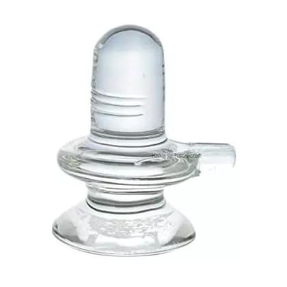 MAYAPURI Sphatik Shivling/Shivlingam, Crystal Shiva Lingam, Size: 2.5 inche, Weight: 50gm