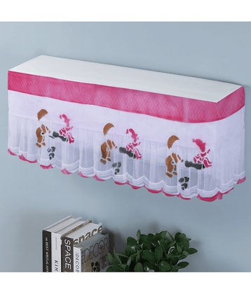 Crosmo Single Polyester Pink AC Cover for 1.5 Ton Split AC
