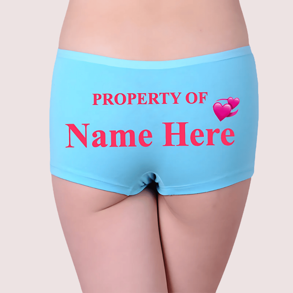 Property Of Named Customize Cotton Boyshort Panty - Briefs | Buy online on ZillyBuy