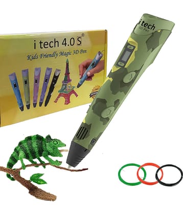 Itech Kids Friendly Magic 3D Pen Military