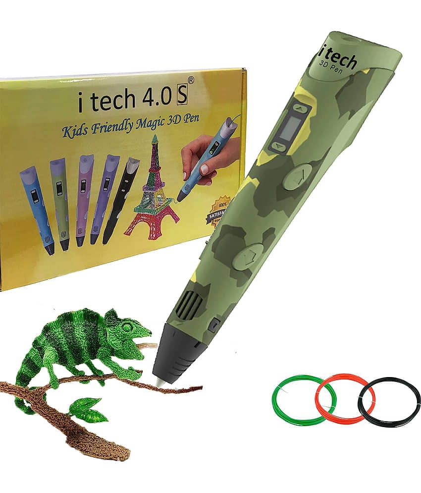 Itech Kids Friendly Magic 3D Pen Military