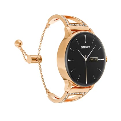 GIZMORE DAZZLE Pro 1.19 Inch AMOLED Always-On Curved Display BT Calling Smartwatch (Rose Gold) GIZMORE DAZZLE Pro 1.19 Inch AMOLED Always-On Curved Display BT Calling Smartwatch (Rose Gold) - Default Title