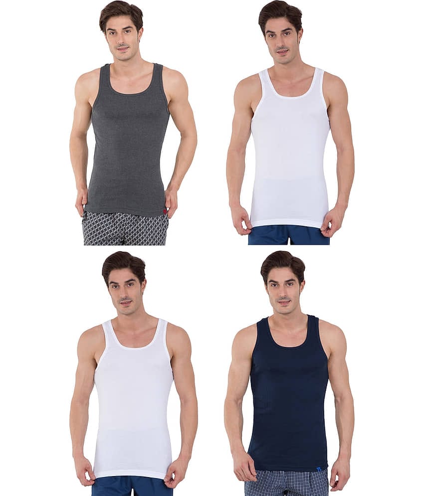 Jockey Multi Sleeveless Vests Pack of 4