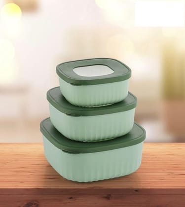 Wholesale Item - PLASTIC FOOD STORAGE CYRSTAL CONTAINER - MOQ 18 Pieces