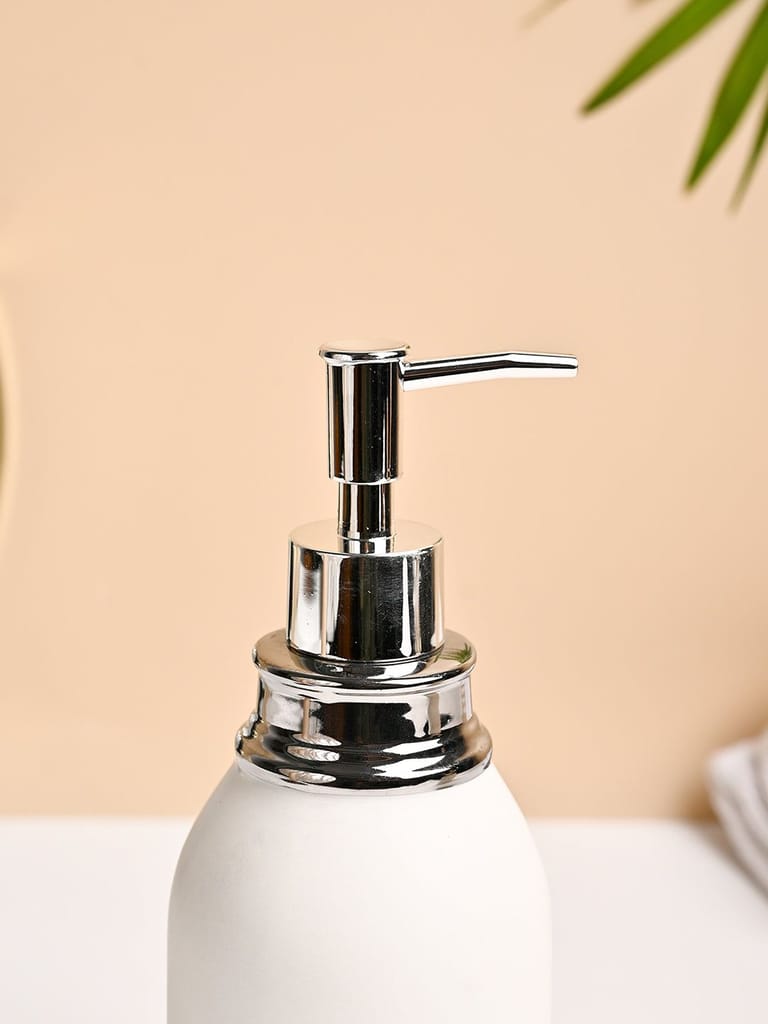 VON CASA White Ceramic Soap Dispenser - 480ml