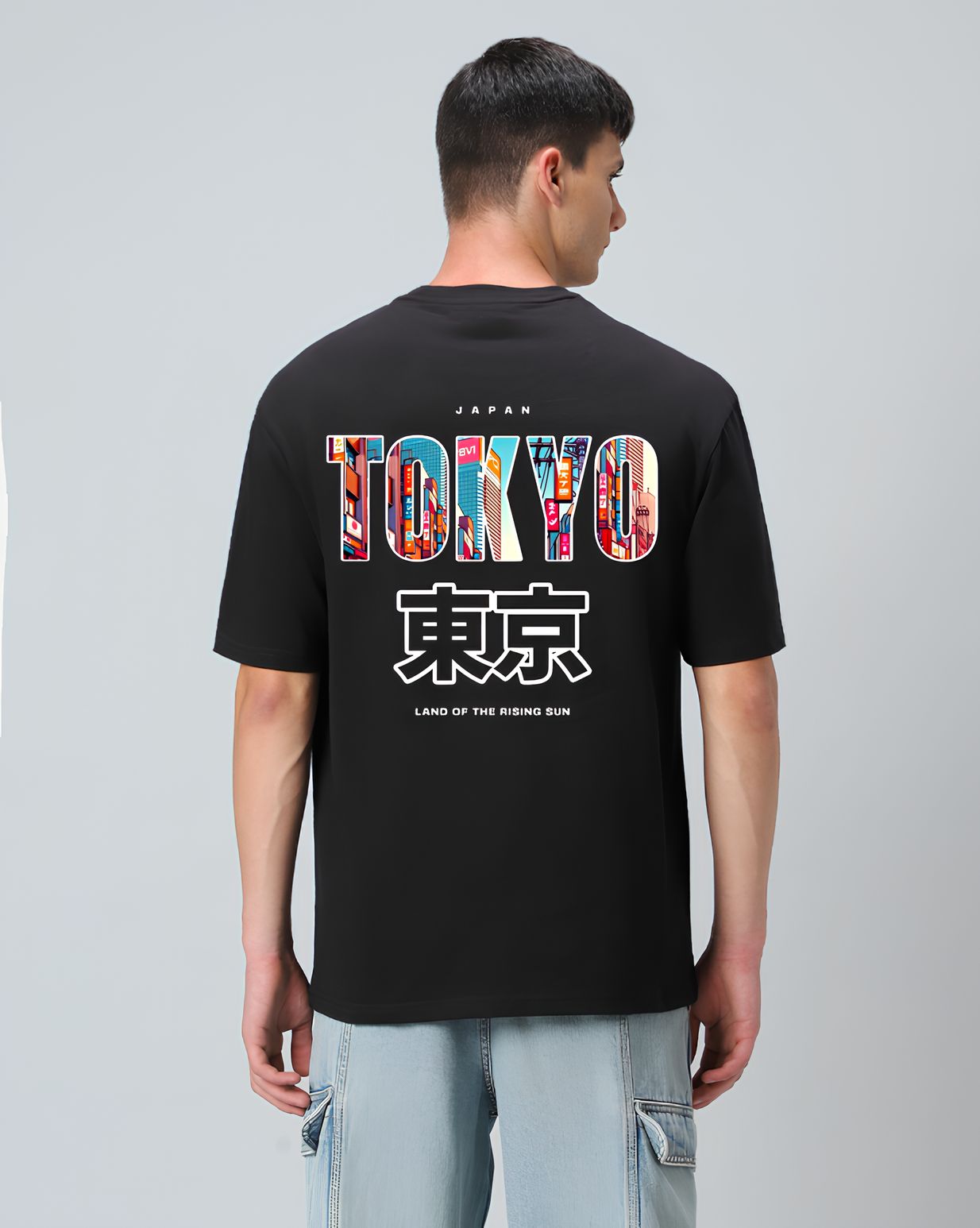 Tokyo Black Oversized T-shirt