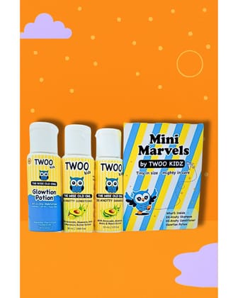 MINI MARVELS KIT: De-Knotty shampoo, De-Knotty Conditioner & Glowtion Potion (30ml*3)