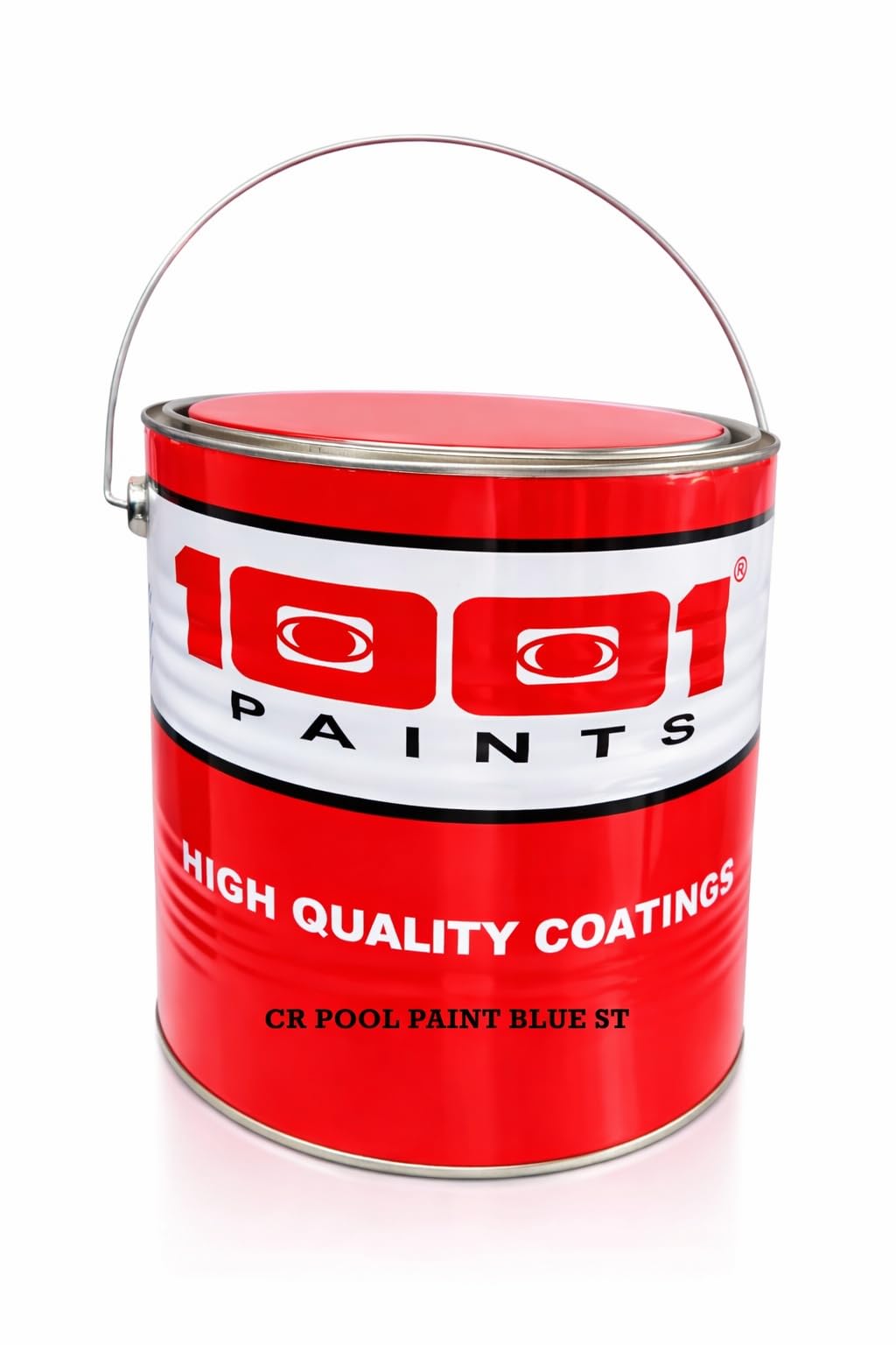 1001 Chlorinated Rubber Pool Paint  Blue | Chlorine-Resistant, UV-Protected, Long-Lasting Finish for Swimming Pools & Water Tanks | Smooth & Glossy Surface - 4 Ltr.