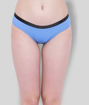 La Intimo Nylon Solid Women's Briefs ( Blue )
