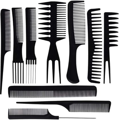 Elecsera Professional Hair Styling Comb Set - Pack of 10