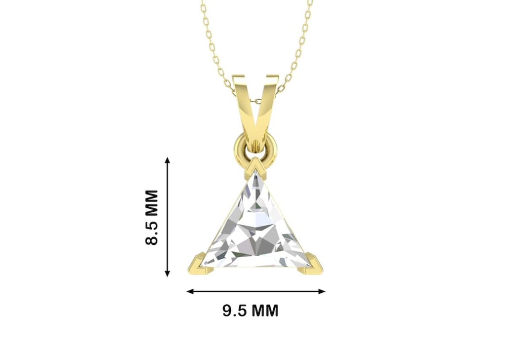 Classic Triangle Solitaire Necklace