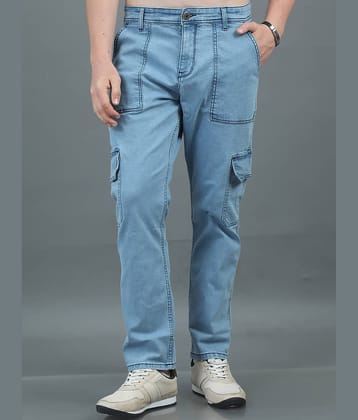 Paul Street Relaxed Dyed Men's Jeans - Light Blue ( Pack of 1 )