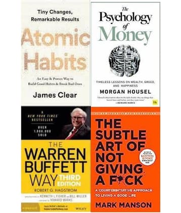 Atomic Habits + The Psychology of Money + The Subtle Art +The warren buffett way