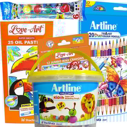 Artline Combo Packs of Back to School Stationery Set - 7 | For Specially Designed for Students
