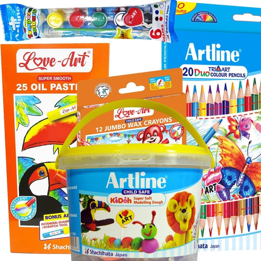 Artline Combo Packs of Back to School Stationery Set - 7 | For Specially Designed for Students