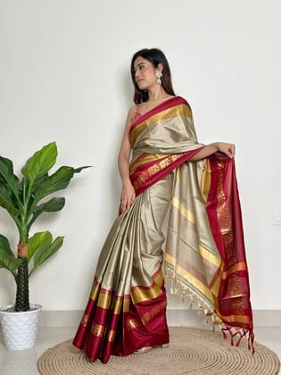 Trending Pathani Kanjivaram Silk Woven Saree Trending Pathani Kanjivaram Silk Woven Saree