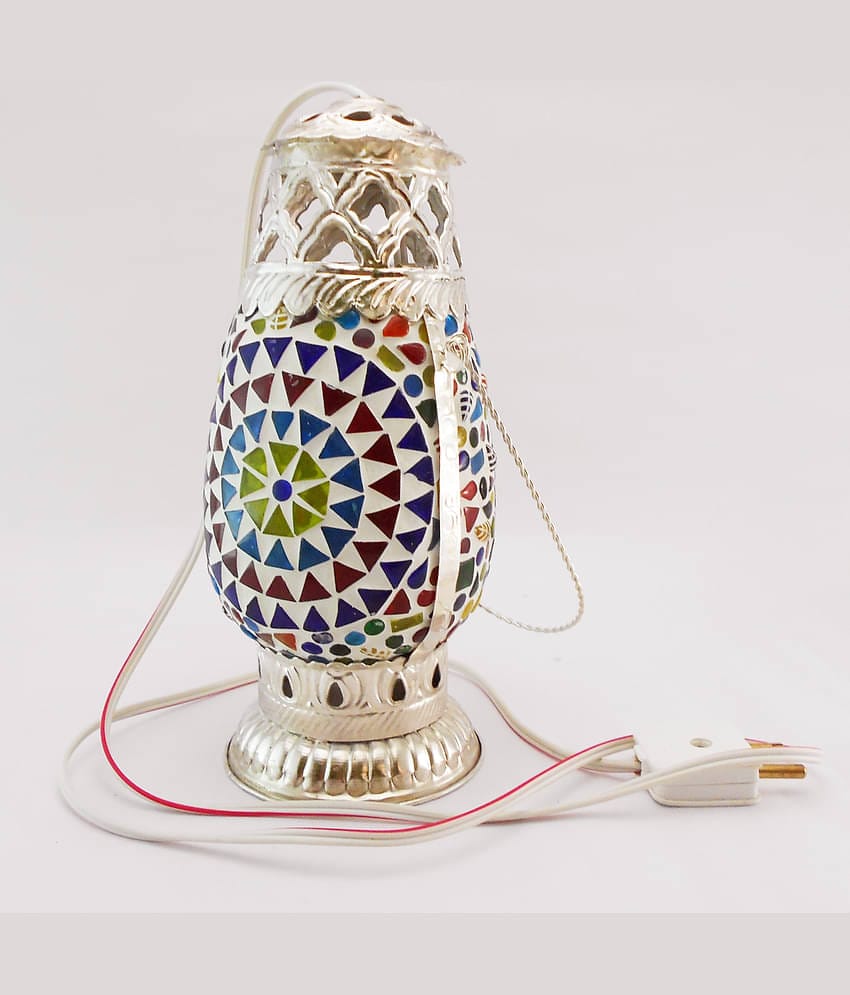 Susajjit Mosaic Table Night Lamp Glass Table Lamp - Pack of 1