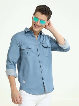 Ocean Breeze Blue Double Pocket Classic-L / Blue