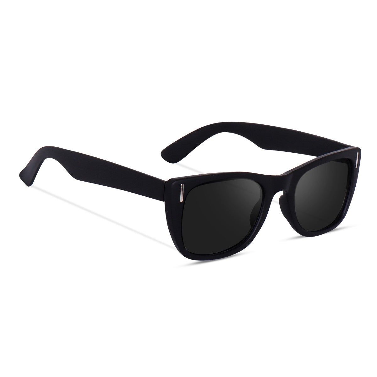 Dervin UV Protection Lightweight Square Sunglasses for Men & Women-Black
