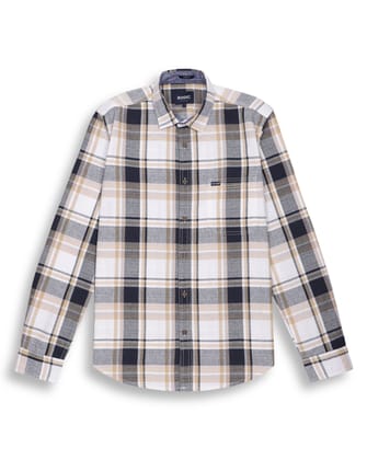 PLAIDS SHIRT IN NAVY-M
