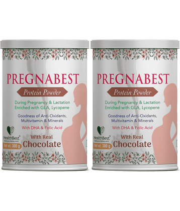 HealthBest Pregnaprotein 600 gm Pack of 2