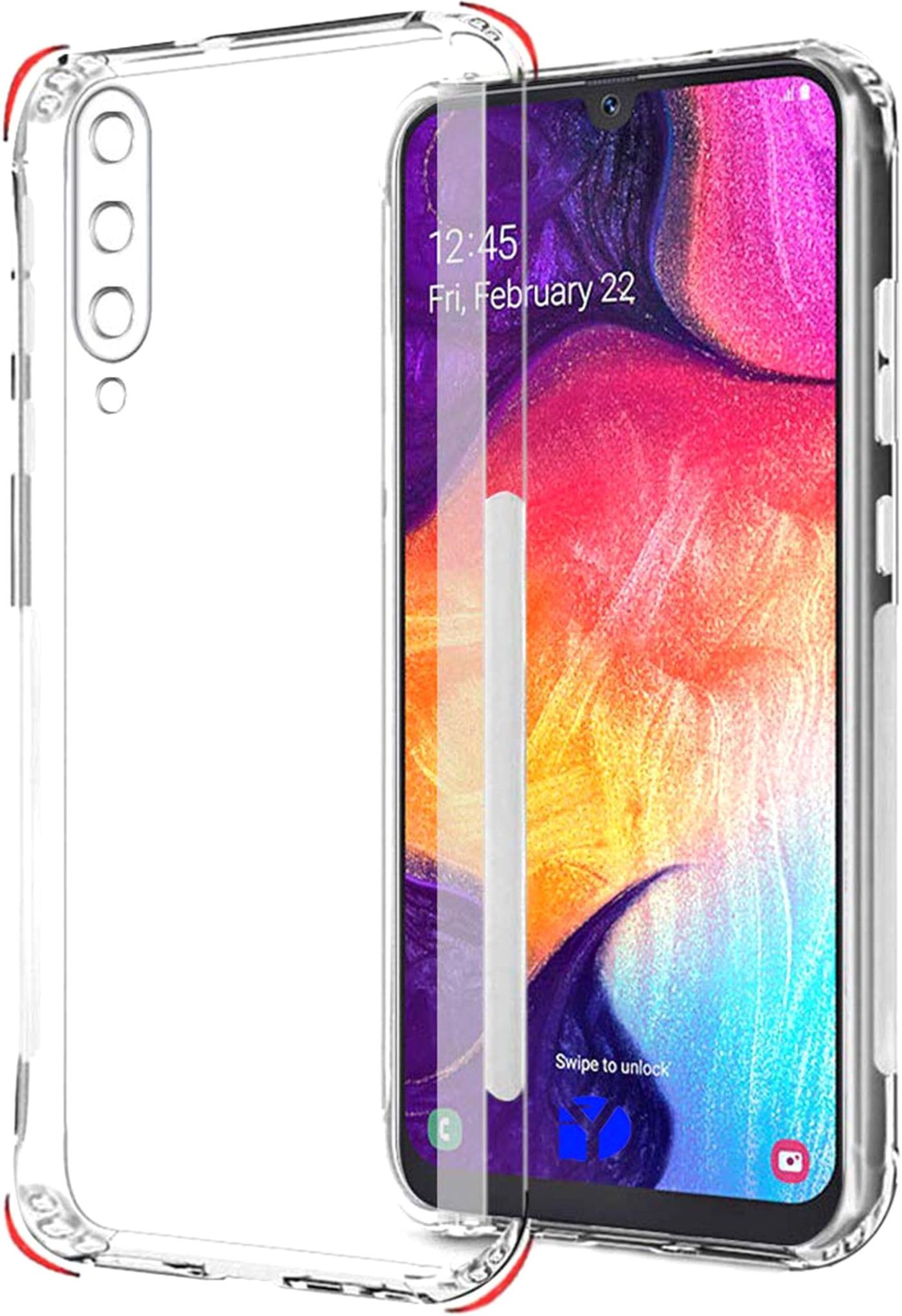 PLUGTECH TPU Ultra Hybrid Clear Camera Protection Back Cover Case for Samsung A50s,A30s,A50
