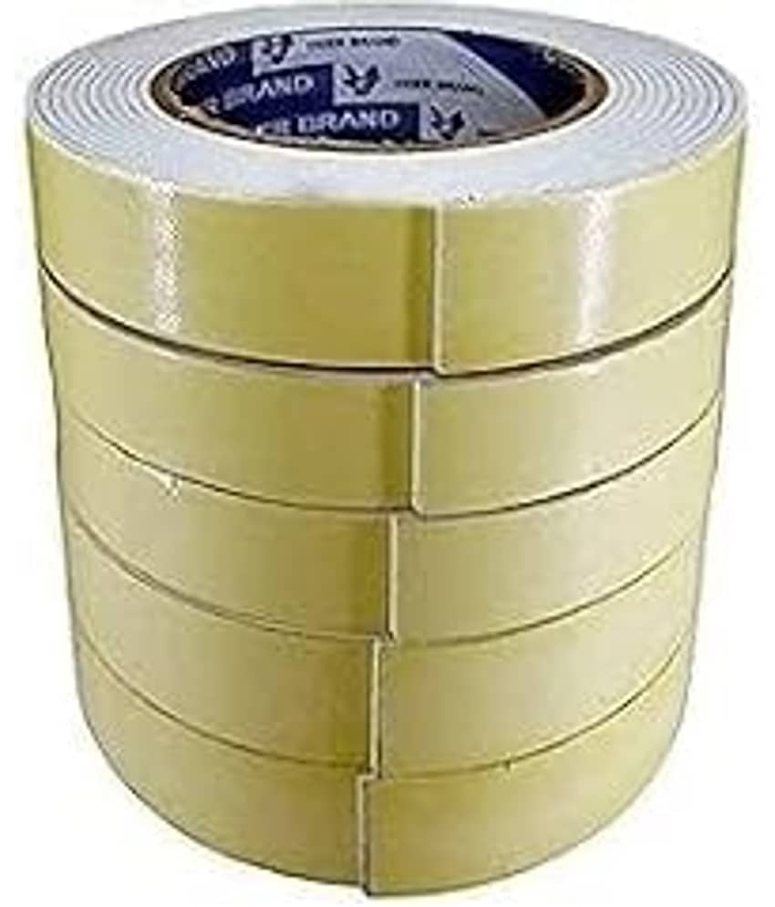 Eclet White Double Sided Foam Tape ( Pack of 6 )