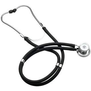 AAbha Dual Head Stethoscope For Adult/Pediatric/Infant Convertible Chest (Black)