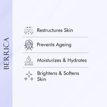 Berrica Blackberry Regenerating Skin Gel with Tangerine Peel & Vitamin E for Women | Prevents Ageing & Restructures Skin | Paraben Free | Dermatologically Tested | For All Skin Types (30g).