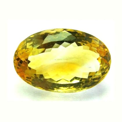 16.1Ct Natural Yellow Citrine Oval Cut Gemstone Sun Ella For Jupiter