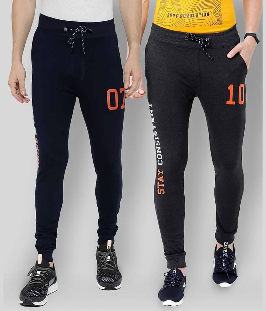 Ardeur Multi Cotton Blend Joggers Pack of 2