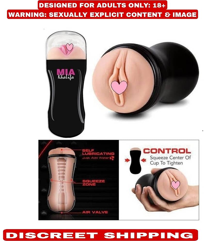KAMAHOUSE MIA KHALIFA MALE POCKET PUSSY MASTURBATOR CUP WITH FREE LUBE-U.S.A