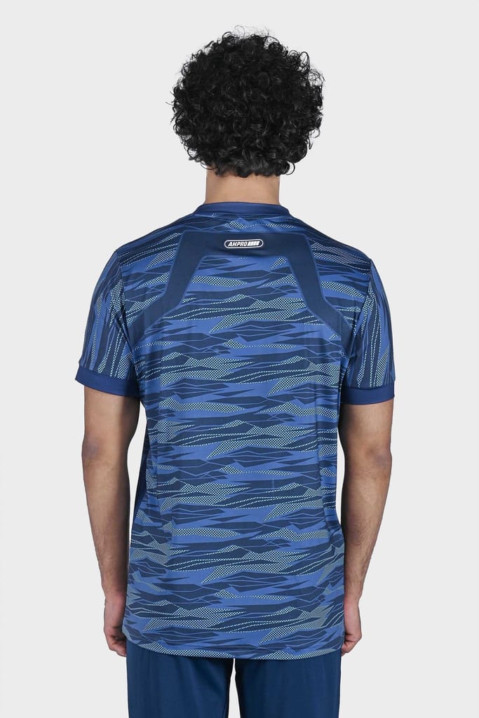 Blue Camo Crew Neck