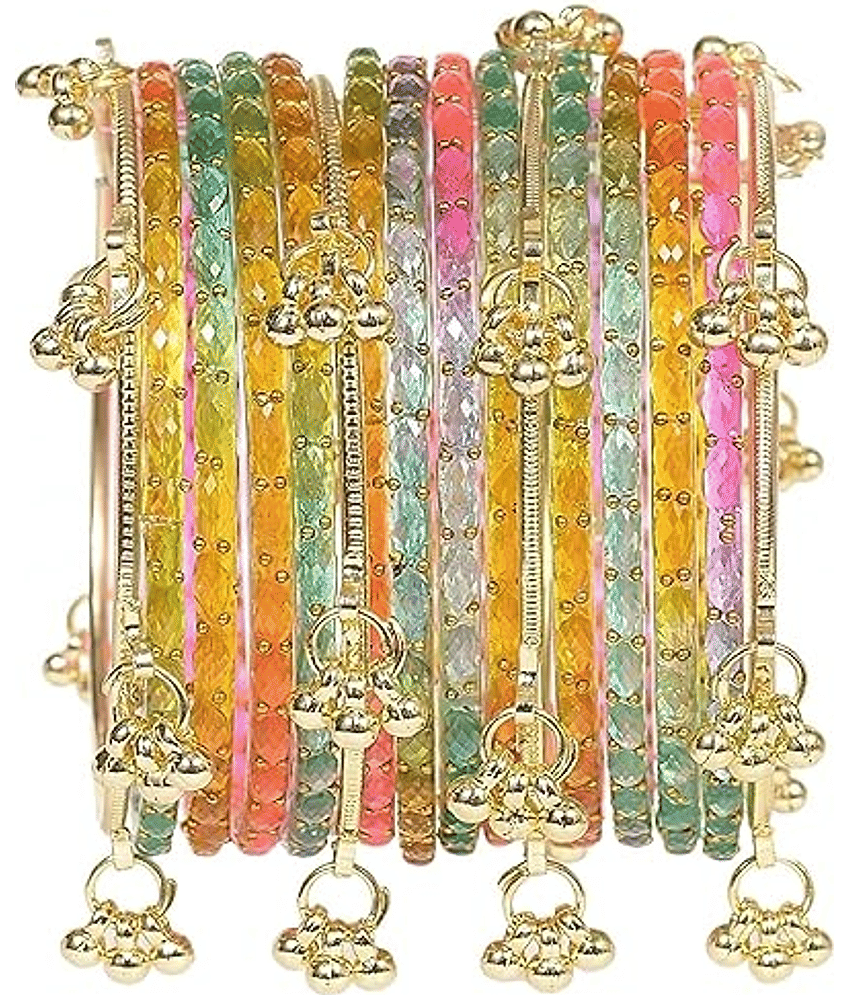 Dr.Chopra Multicolor Bangle Set ( Pack of 16 )