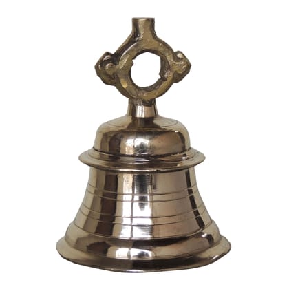 Brass Temple Hanging Ghanta, Hanging Bell, Ghanta 2 KG - Heavy Brass Temple Bell for Worship (ZMAS493 F)