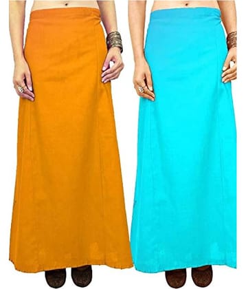 Perfect cloth store Multicoloured Cotton Petticoat - Pack of 2