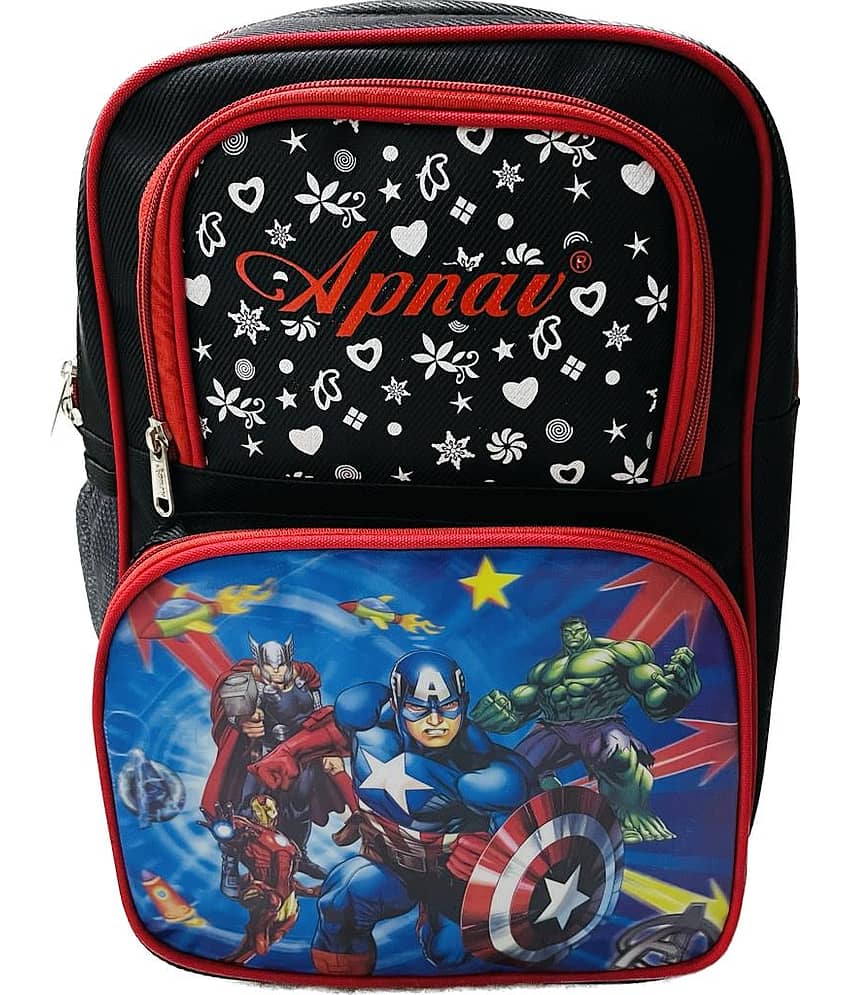 Apnav - Black Polyester Backpack For Kids