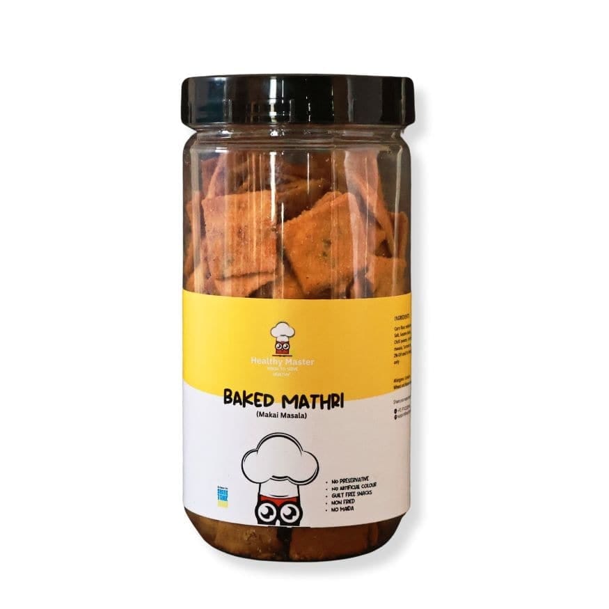 Healthy Master Baked Makai Masala Mathri 250G